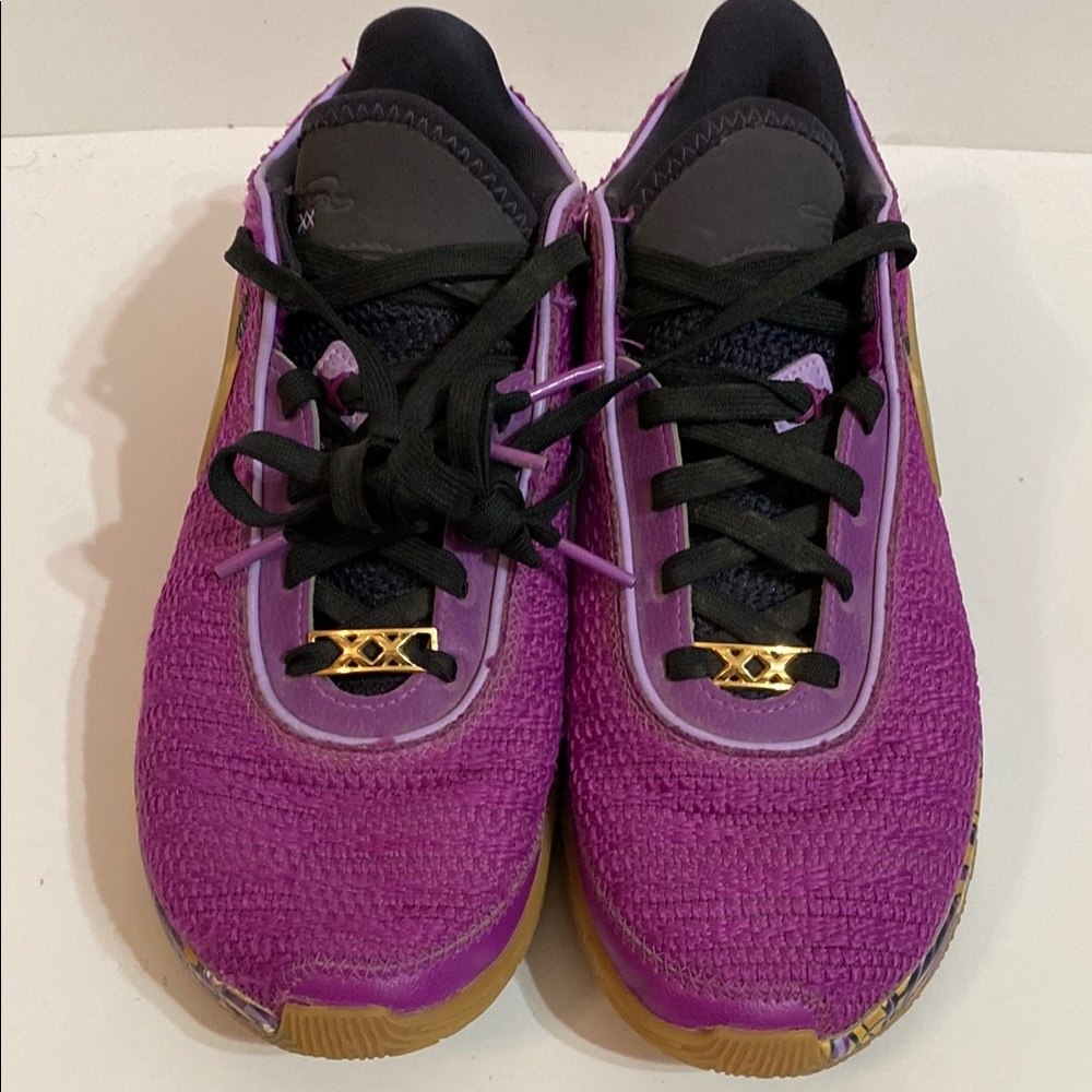 Nike Kids Lebron XX SE FD0207-500 Purple Lace-Up Sneaker Size 7Y Women Sz 8.5 - Picture 3 of 9